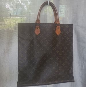Vintage Louis Vuitton Monogram Sac Plat Tote Bag
